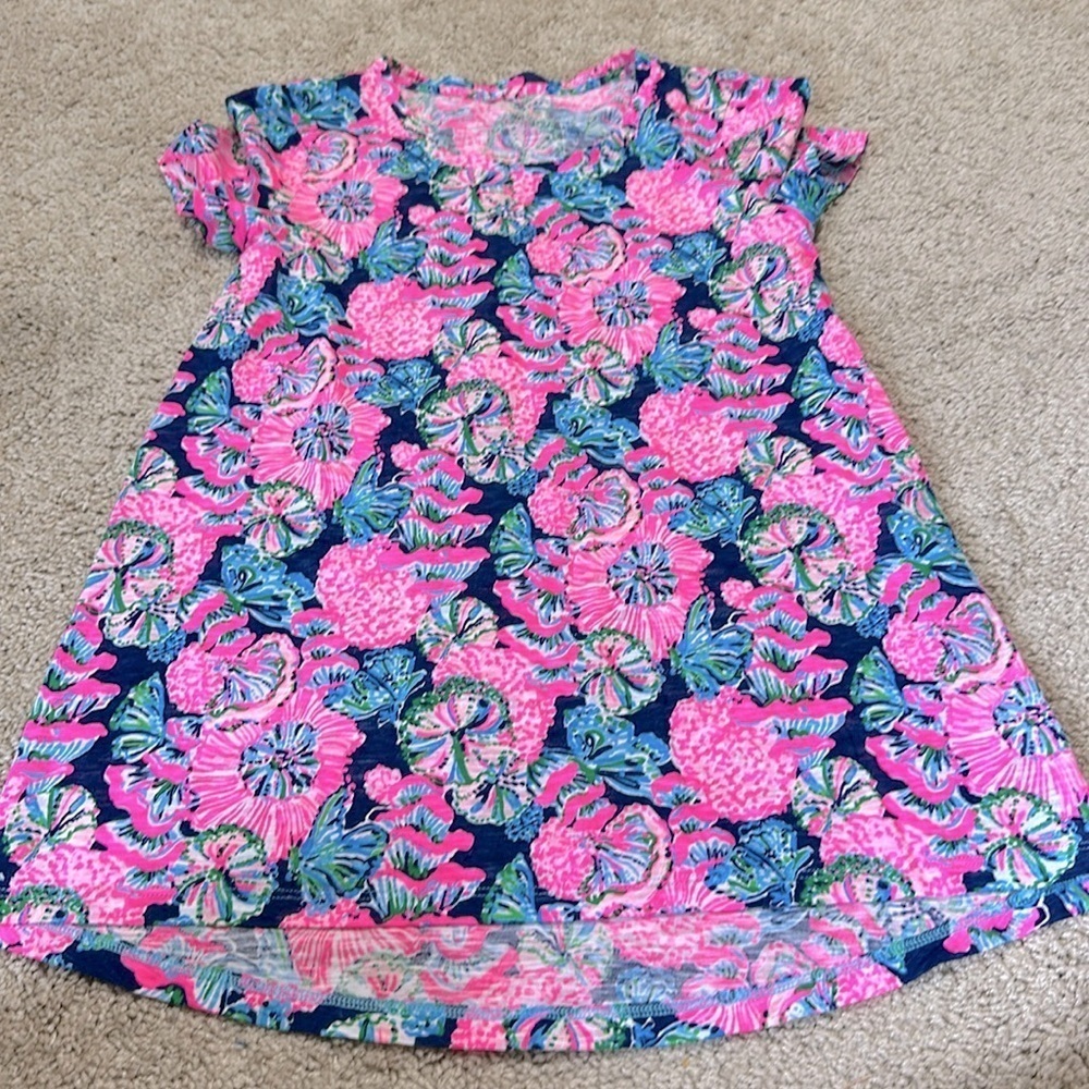 Lilly Pulitzer Etta scoop neck tee XXS